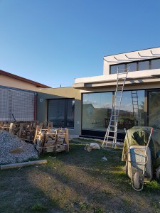 Einfamilienhaus Brunn Baustelle